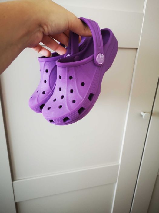 Crocs  buty sandały fioletowe C10/11  27-28