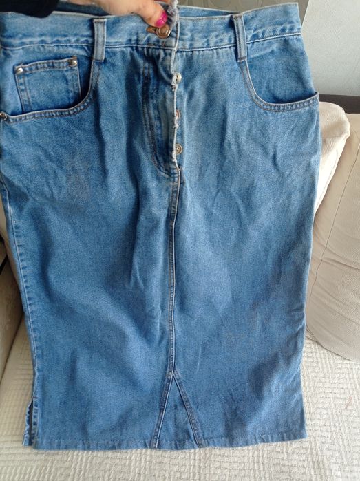 Modna spódnica damska jeansowa