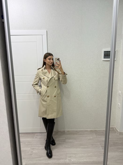 Плащ жіночій бежевий М, стан ідеальний Mango