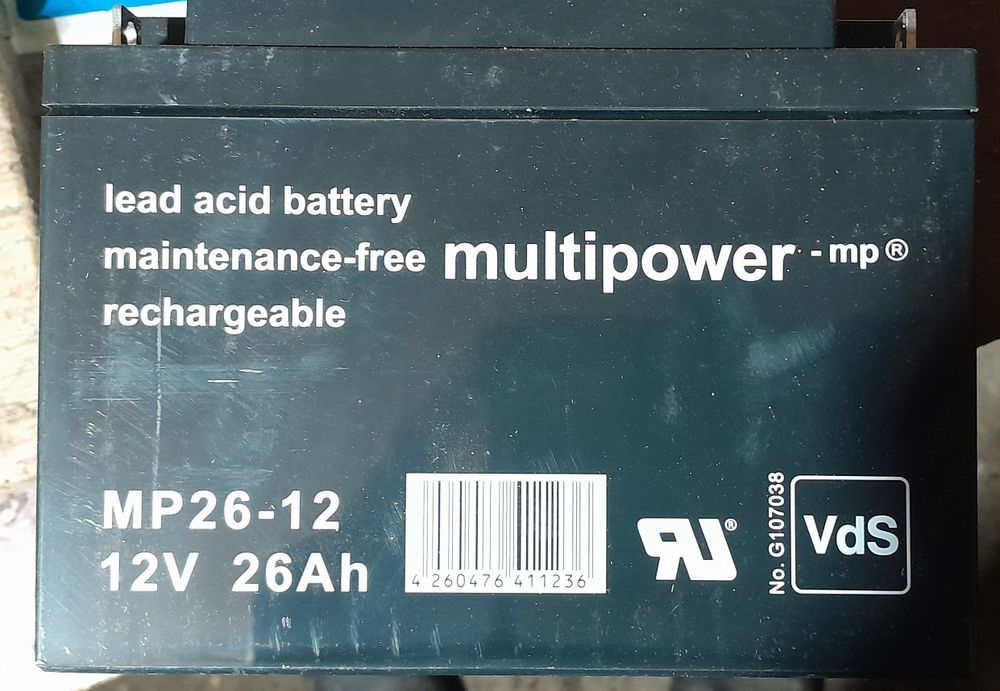 Акумуляторна батарея AGM 12V 26.0AH (24.0AH)