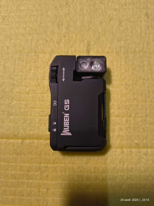 Універсальний компактний EDC ліхтар Wuben G5 RGB Black (400Лм, магніт)