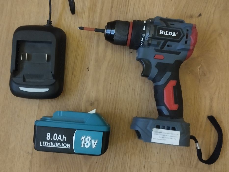 Компактна безщіткова дриль, шуруповерт HILDA