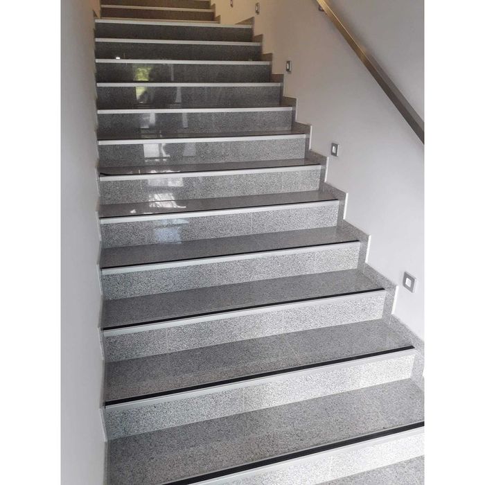 Szary granit G603, płytki, stopnie, podstopnie - schody/ściana/podłoga