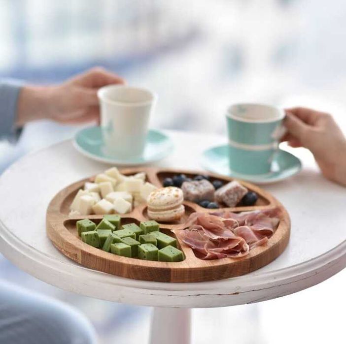 Менажниця тарілка дубова [25/30/35см]