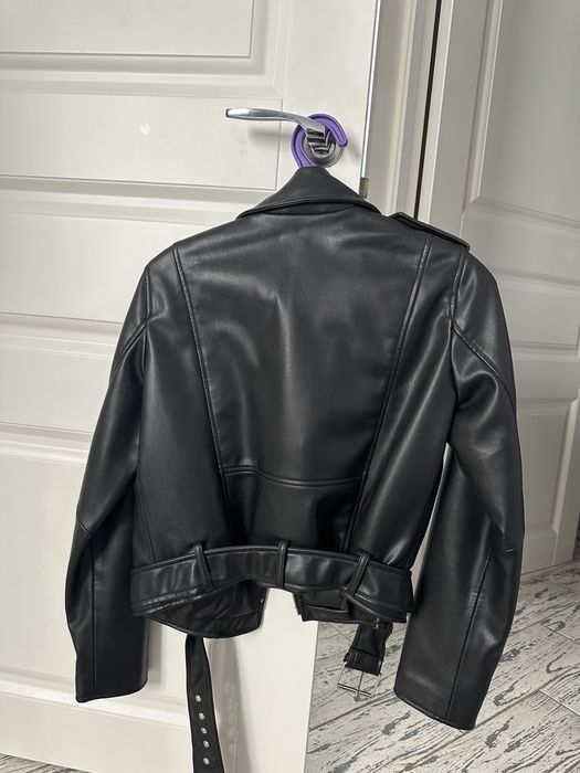 Шкіряна куртка zara зара