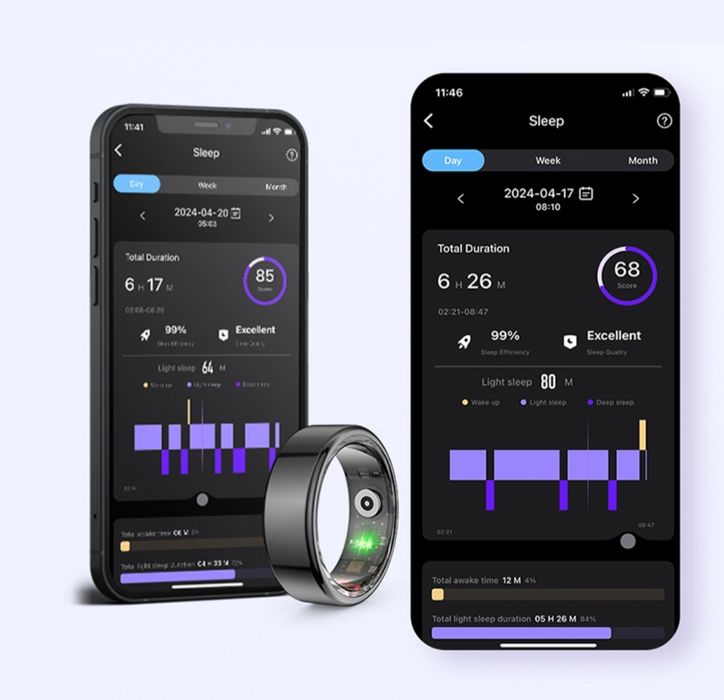 Смарт-кільце Smart Ring SSR-03 розмір 8 Чорний