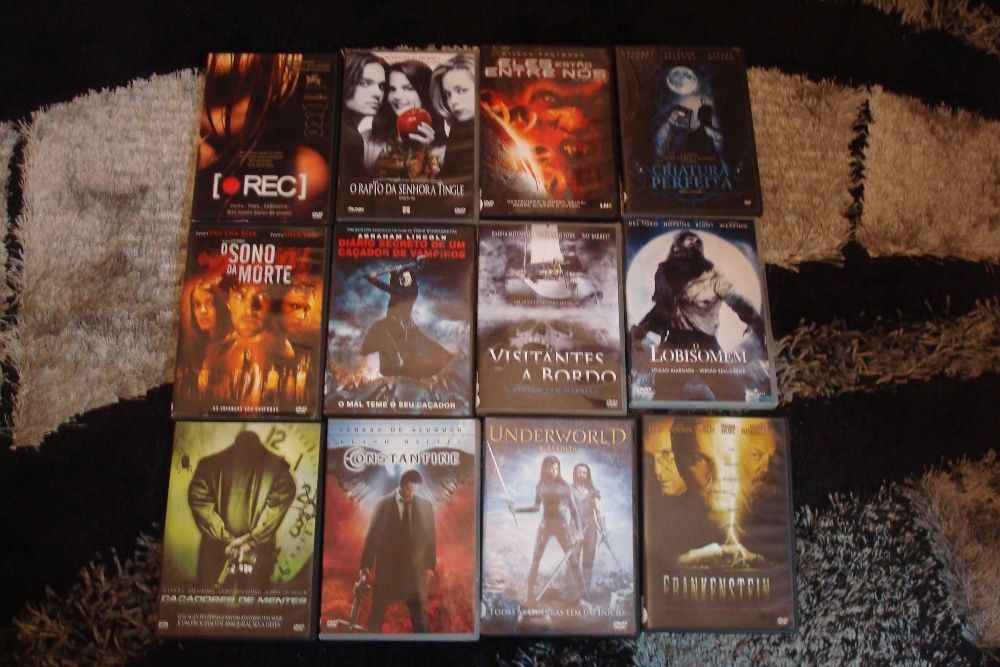 lote 17 filmes e coleçoes terror originais alguns muito raros