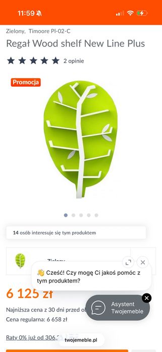 Regał Wood shelf New Line Plus