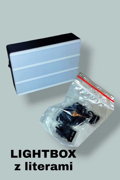 LED box lampka tablica litery reklamowa light box lampeczka literami