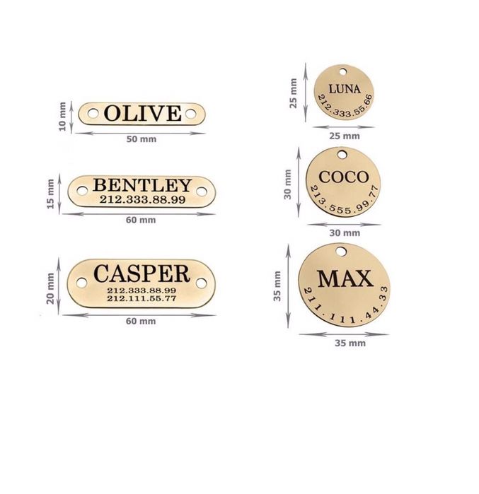 Адресник, подвесной жетон для собак (кошек, котов)