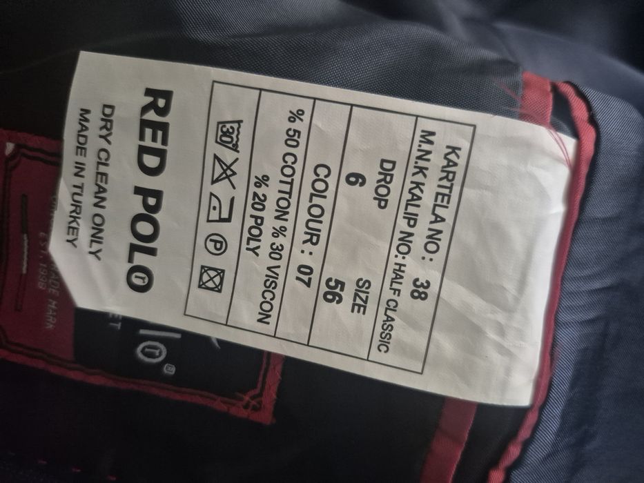 Męska granarowa marynarka