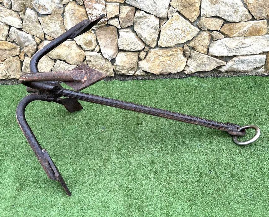 Ancora de barco antiga operacional 54X105 cm