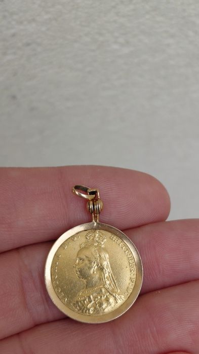 Libra Ouro Com Aro 1887