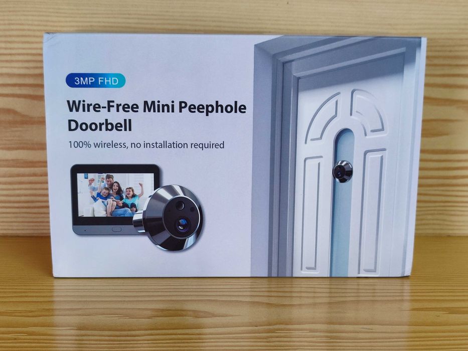 Câmera para porta inteligente sem fio 2.4g wifi  1080p segurança