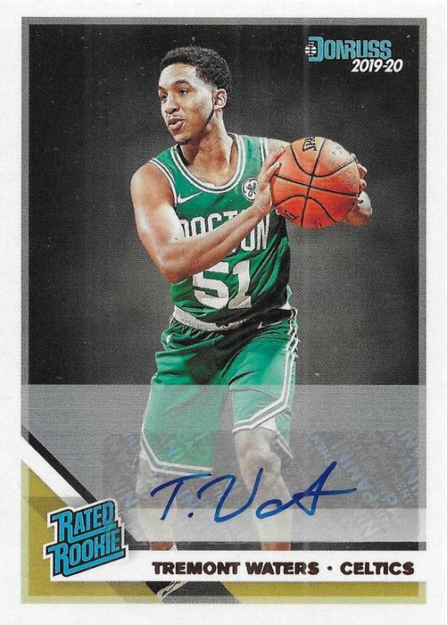 Karta NBA z autografem auto Tremont Waters  Boston Celtics