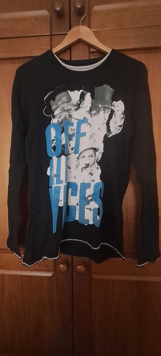 Sweatshirt preta Pull&Bear