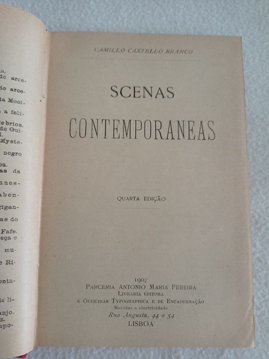 Scenas contemporaneas - Camillo Castello Branco