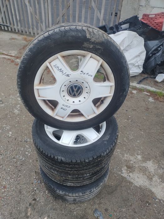 Alufelgi 16 5 x 100 ET 42 Vw Polo Golf V Inne z Oponami 205/55/16 Wysy