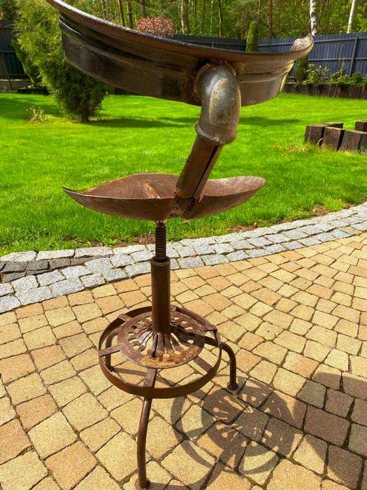 Krzesło, hoker w stylu industrialnym, antyk, vintage