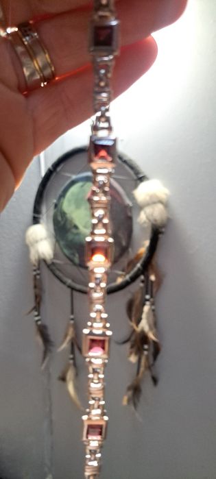 Pulseira em prata vintage.