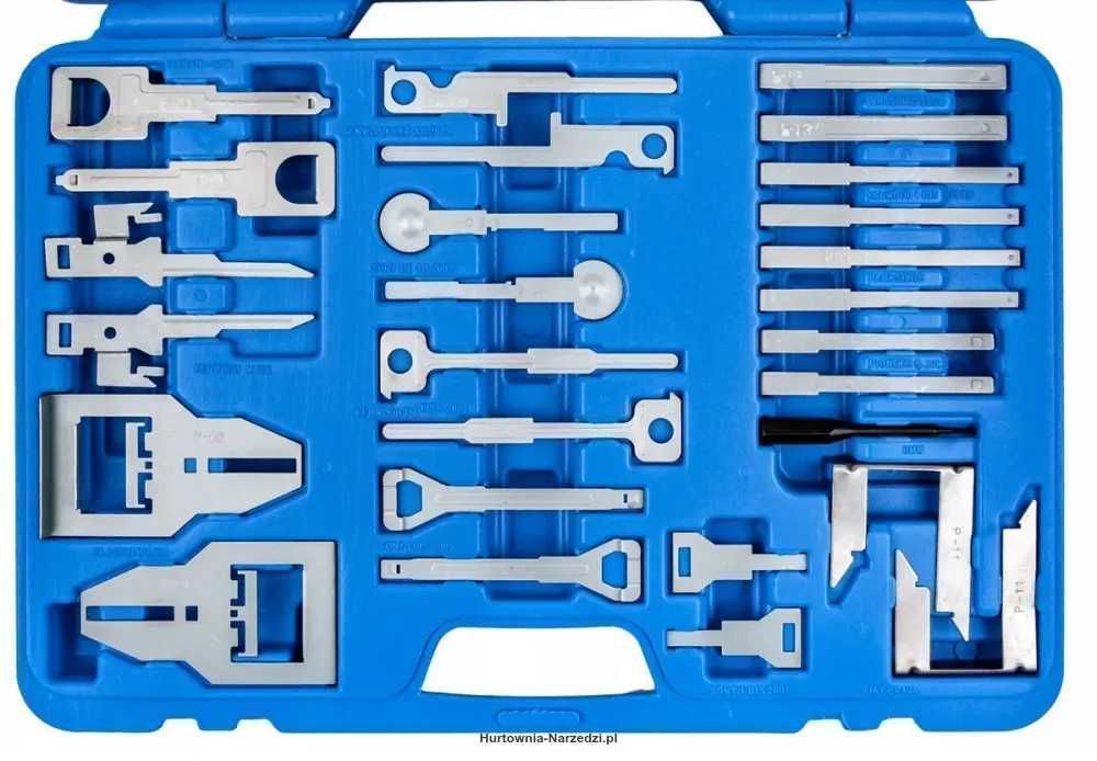 klucze do demontażu radia nawigacji 52-el. duży zestaw klucze do radia