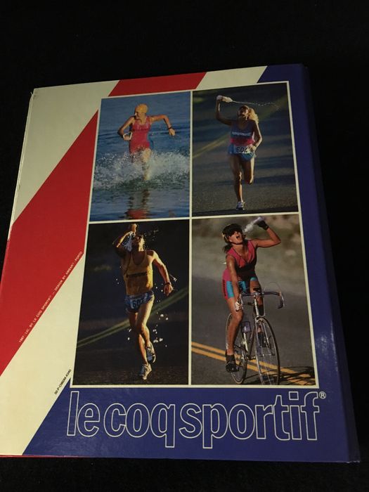 80’s Capa argolas Lecoqsportif anos 80 caderno arquivador
