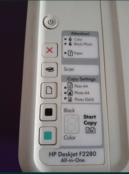 HP Deskjet F2280 All-in-One Printer (Printing, Copying, and Scanning)64550848293505121