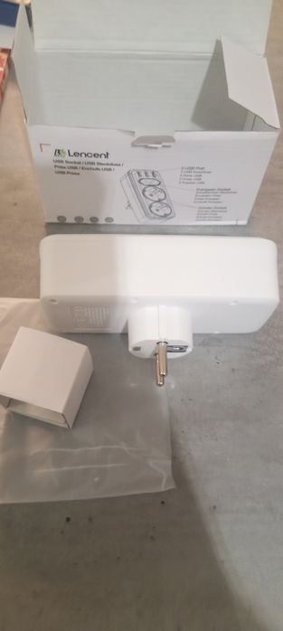 Rozgałęźnik rozdzielacz złodziejka 230v 3xusb