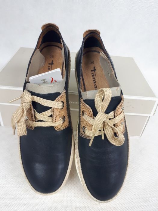 Sneakersy TAMARIS granatowe trampki 36