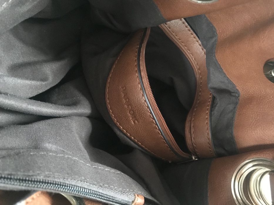 Bardzo duża brązowa elegancka torebka na ramię Parfois