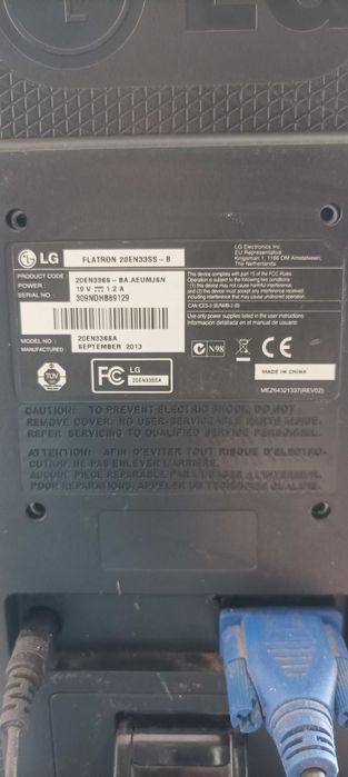 Monitor LG led 20 polegadas