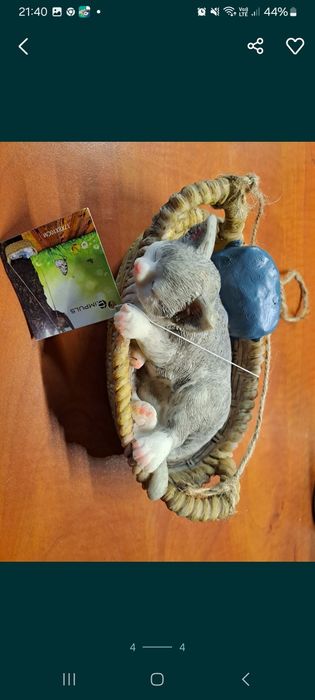 Zawieszka kotek w koszyku