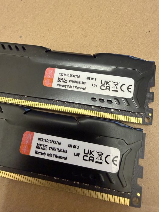 Память ддр3 для пк Kingston HyperX Fury DDR3 , 2~8=16 гб в чорному кольорі !