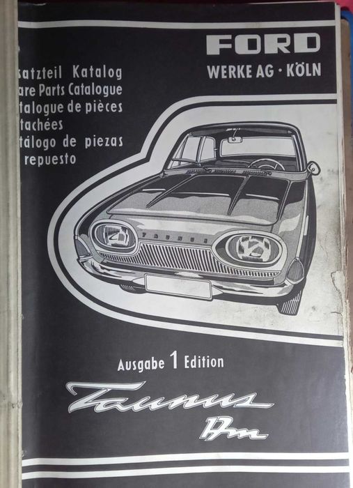 Catálogo de peças do Ford Taunus 17m