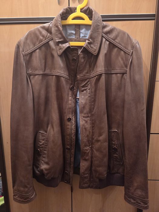 Kurtka skórzana męska Massimo Dutti
