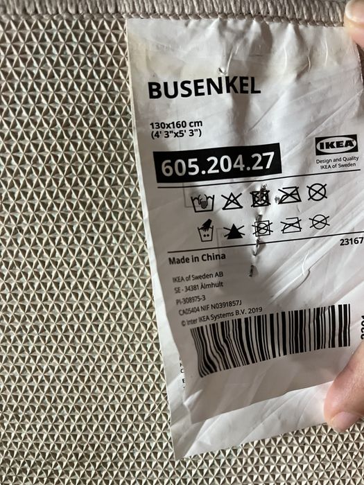 Tapete Ikea Busenkel 130x160