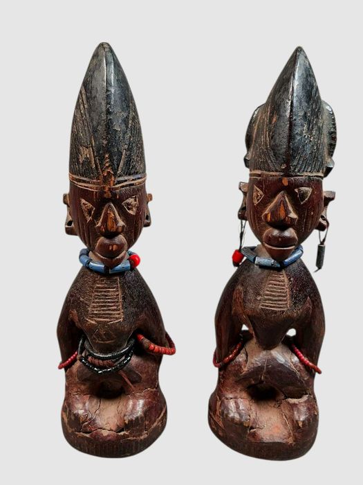 Casal de Ibejis. Yoruba. Nigeria. Arte africana.