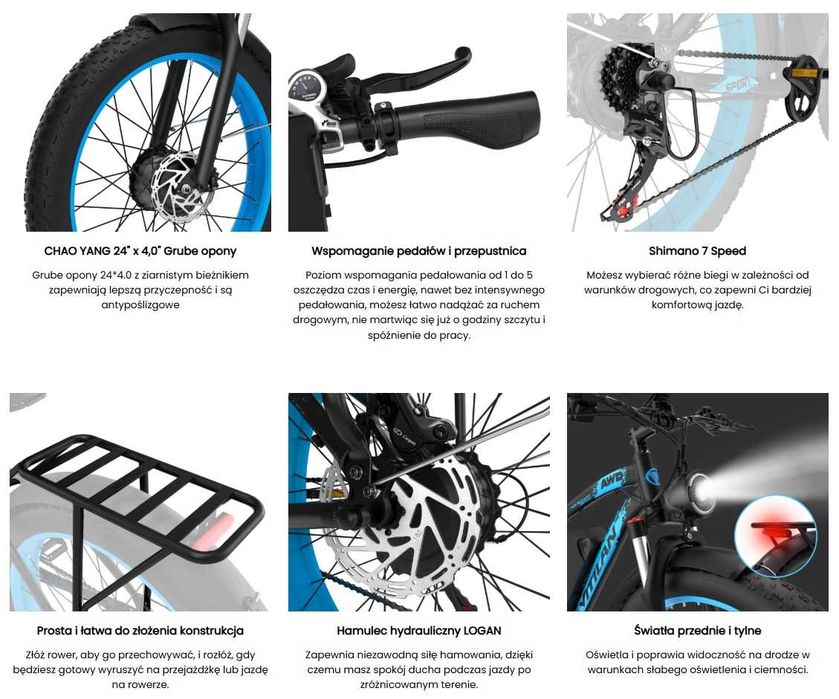 Vitilan H5 2x1000W (3000W Peak) Dual Motor 52V 25Ah 65 km/h FAT 24"