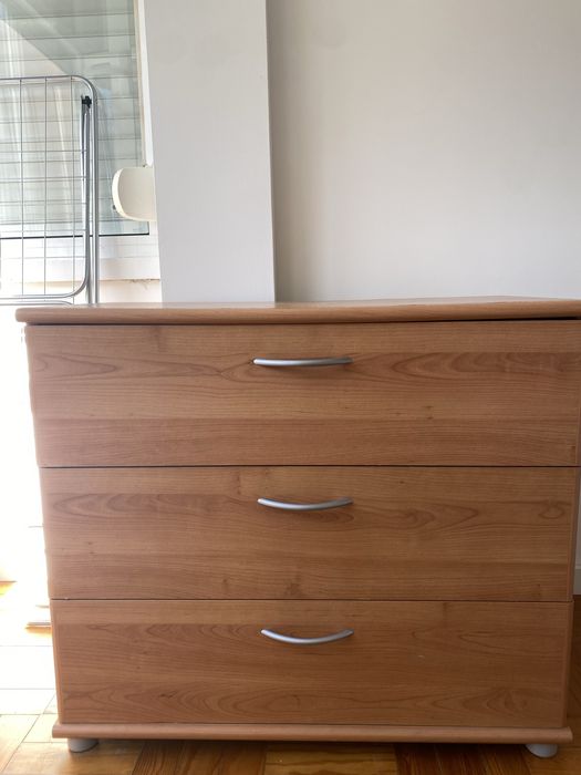 Comoda madeira 3 gavetas