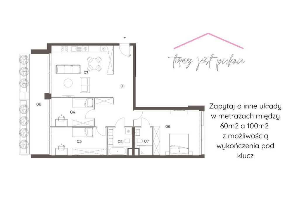 NOHO | fitness | KINO | 4 pokoje | BALKON | premium | POD KLUCZ