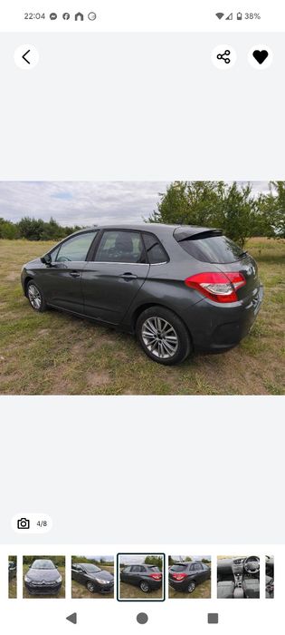Citroen C4 II B7 lampa tylna   lewa prawa strona