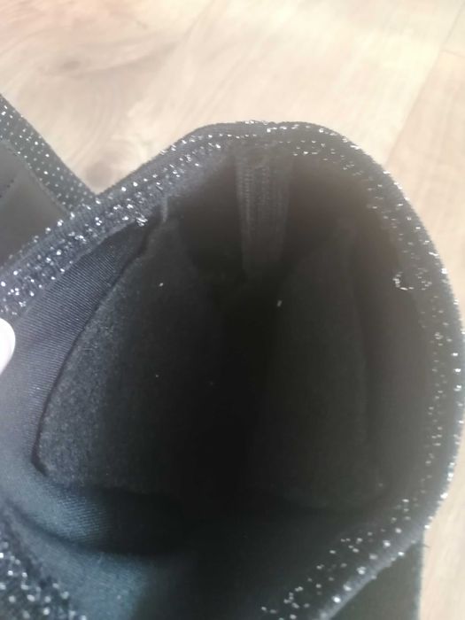 Czarne skórzane trapery glany Lasocki