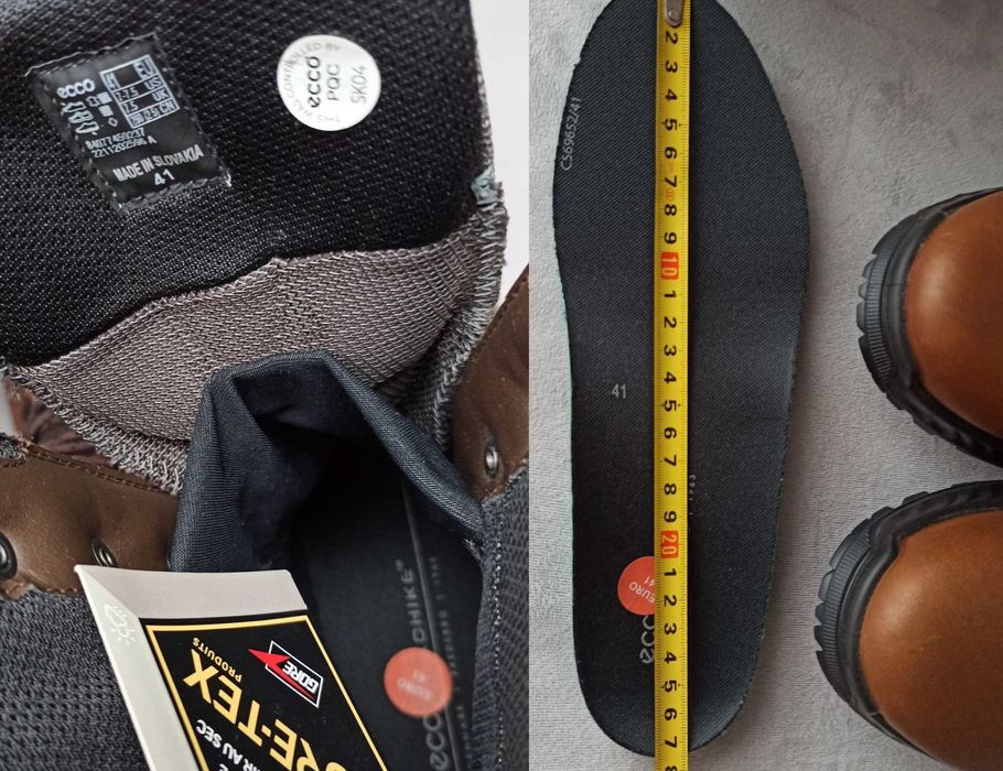 Buty ECCO Exohike Gore-tex turystyczne trekkingowe męskie r.41 27,5 cm