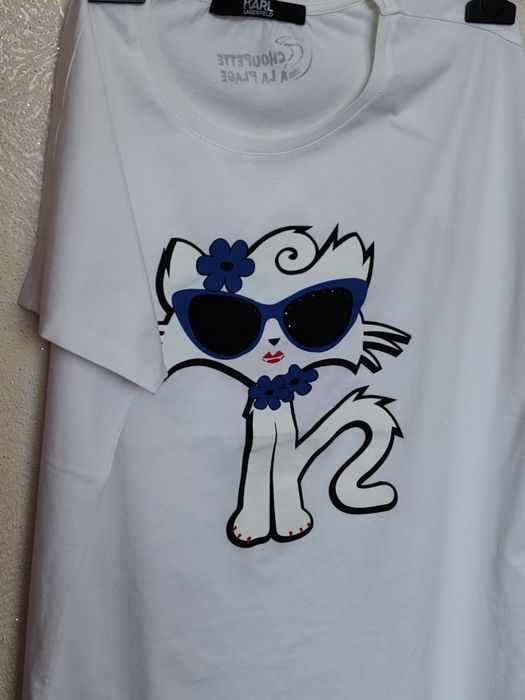 Футболка жіноча Karl Lagerfeld - Choupette à la plage оригінал