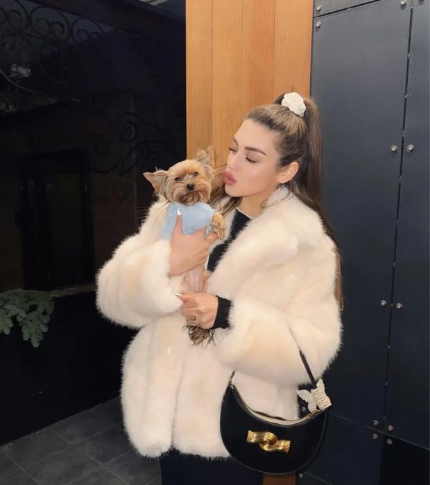 Жіноча шуба під песця,женская шубка с еко хутра