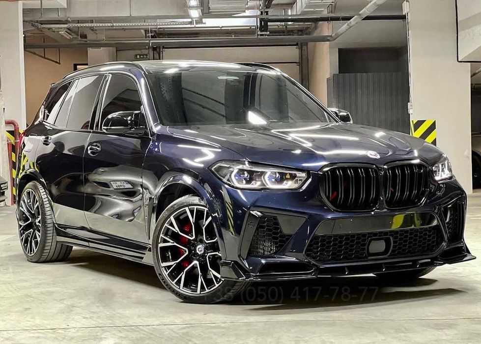Обвес тюнинг X5M M-Performance BMW F95 Губа Накладка Сплиттер Пороги