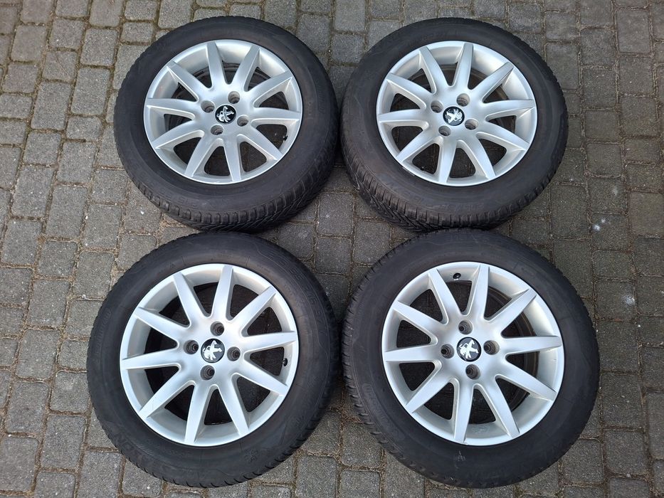 Koła opony wielosezonowe 2022rok aluminiowe felgi Peugeot 16 cali