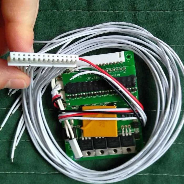 Плата BMS защиты акумулятора 48V 25A PCM-L13S25-B24 с балансиром