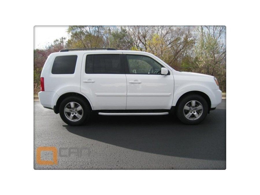 Honda Pilot 2008-2015 рр. Бокові пороги Fullmond (2 шт., Алюм.)