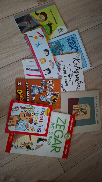 Różne książeczki do uzupełnienia